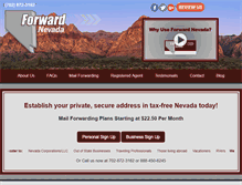 Tablet Screenshot of forwardnevada.com